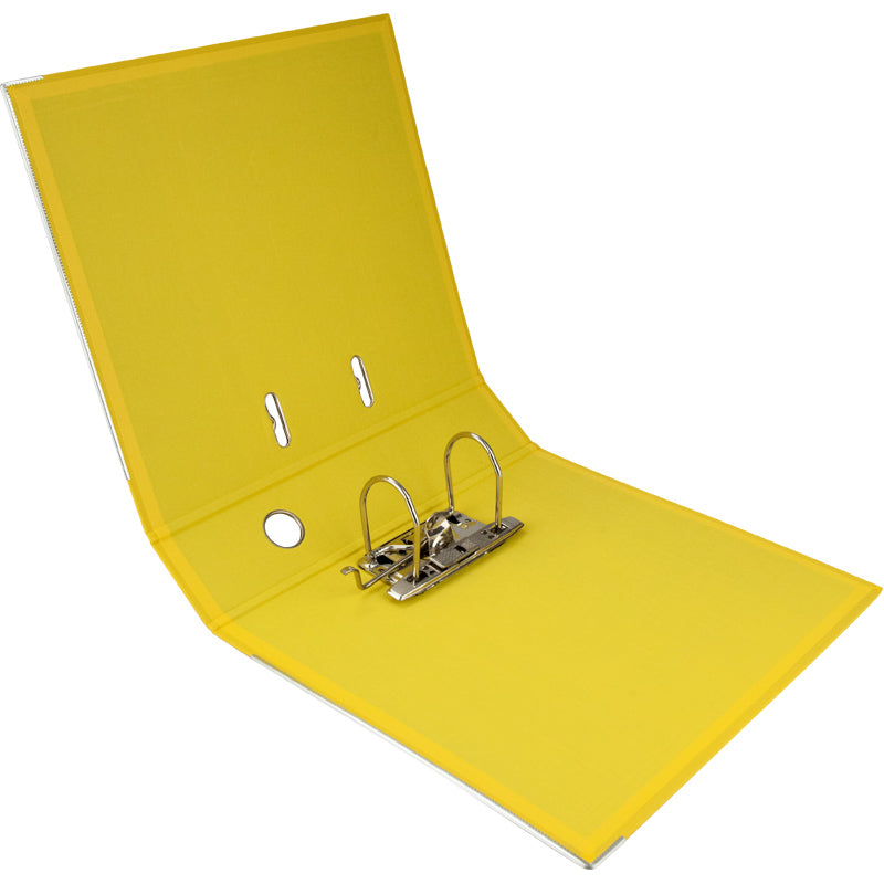 Segregator biurowy dwustronny Delta D1712-08P, A4, 7,5 cm, po rozłożeniu, żółty