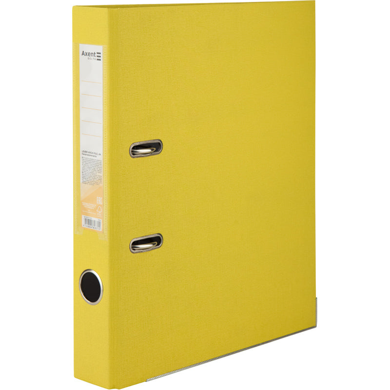 Lever-arch file Axent Delta D1713-09P, 5 cm, one-sided, non-assembled, yellow