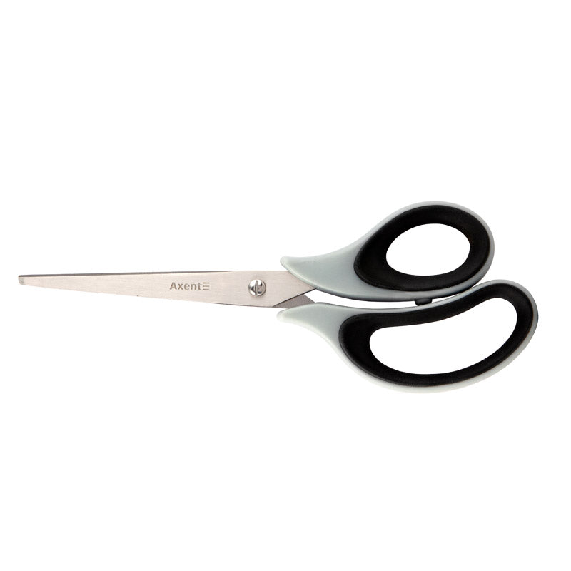 Scissors Axent  Duoton Soft 6102-01-A, 21 сm, gray-black