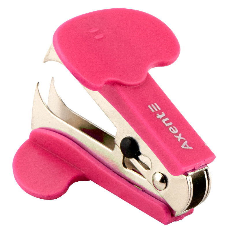 Staple remover Axent Welle 5550-10-A, pink