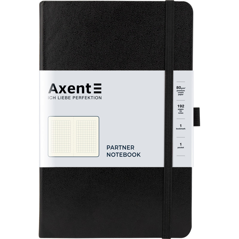 Notebook Axent 8201-A, 125*195, 96 sheets, square, black