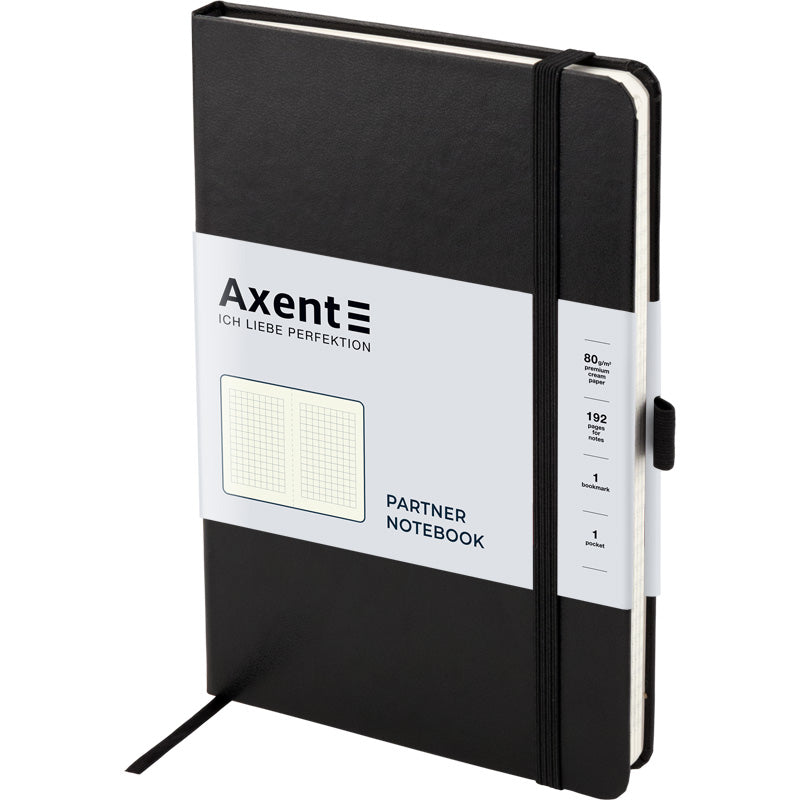 Notebook Axent 8201-A, 125*195, 96 sheets, square, black