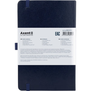 Notebook Axent Partner 8201-02-A, 125*195 mm, 96 pages, squared paper, blue
