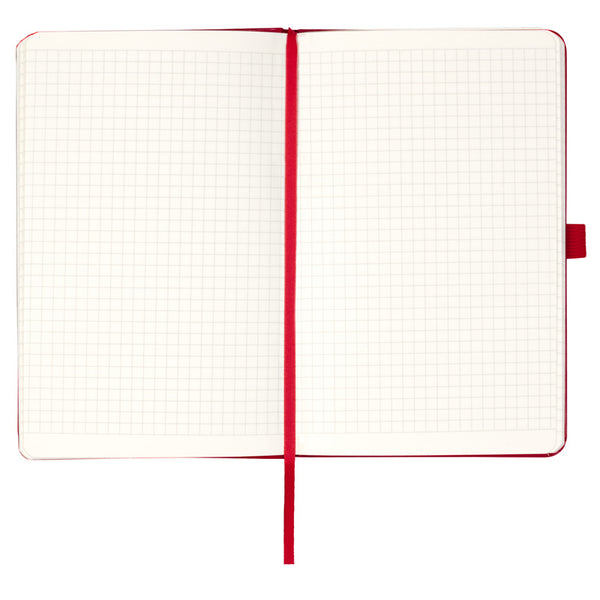 Notebook Axent Partner 8201-03-A, 125*195 mm, 96 pages, squared paper, red