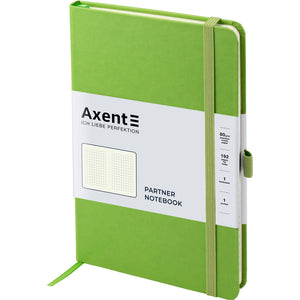 Notebook Axent Partner 8201-04-A, 125*195 mm, 96 pages, squared paper, light green