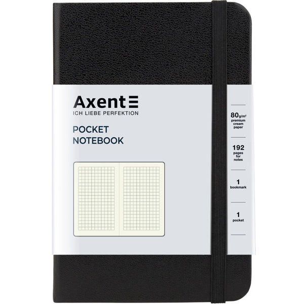 Notes Axent Partner 8301-01-A, 95*140, 96 kartek, kratka, czarny