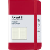 Notebook Axent Partner 8301-03-A, 95*140 mm, 96 pages, squared paper, red