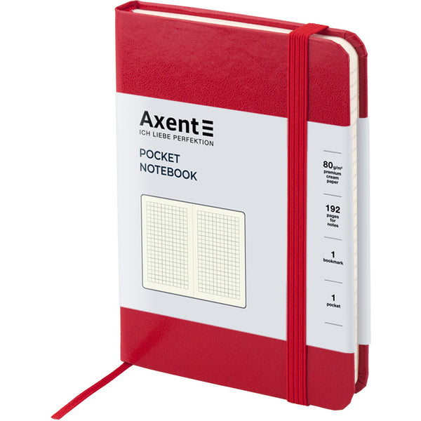 Notes Axent Partner 8301-03-A, 95*140, 96 kartek, kratka, czerwony