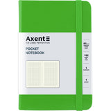 Notebook Axent Partner 8301-04-A, 95*140 mm, 96 pages, squared paper, light green