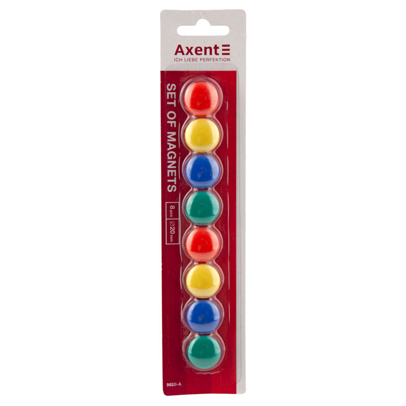 Magnets set Axent 9820-A, 20mm,  8 pcs.