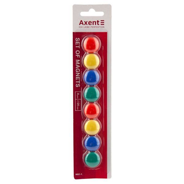 Magnets set Axent 9820-A, 20mm,  8 pcs.