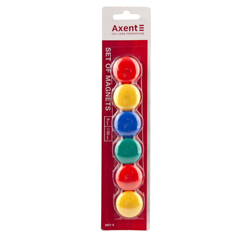 Magnets set Axent 9821-A, 30mm,  6 pcs.