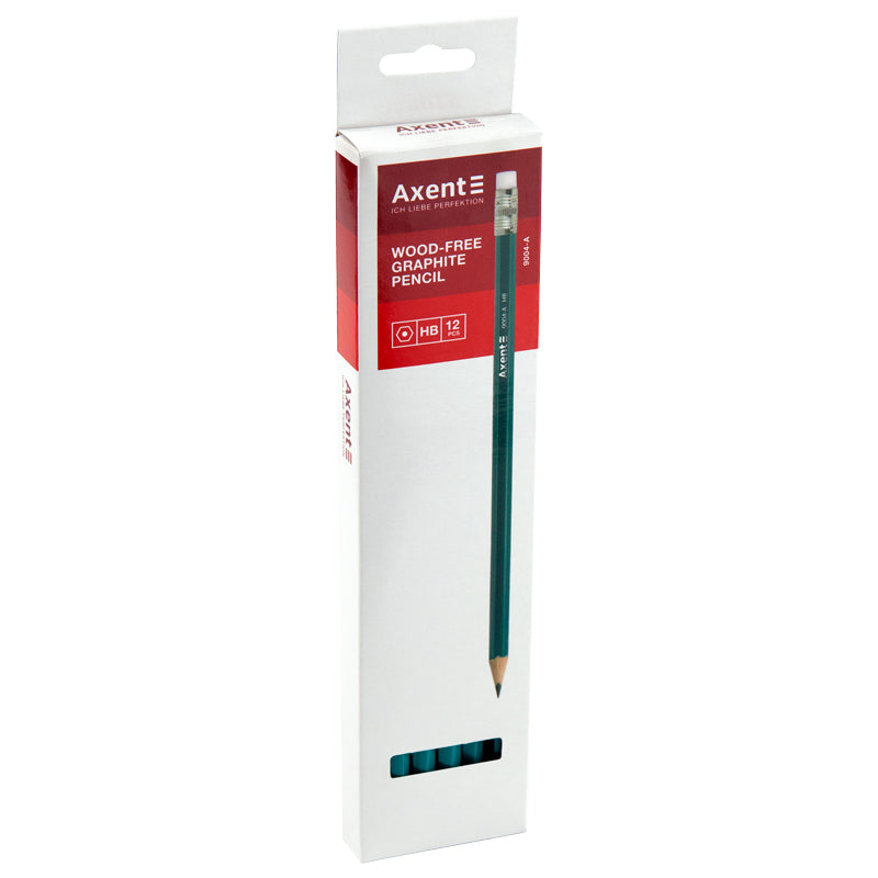 Graphite pencil with eraser Axent 9004-А, НВ, 2.2 mm