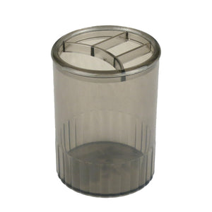 Pen holder Delta D4009-28, 4 compartments, charcoal-grey