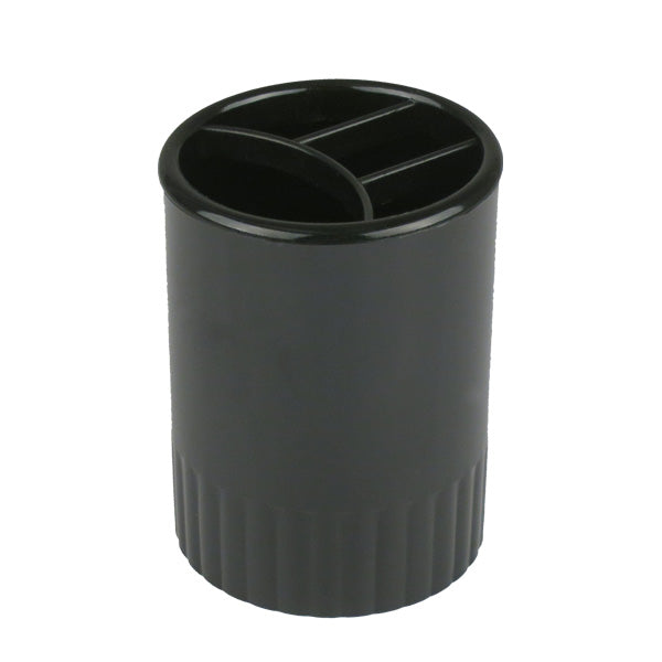 Pen holder Delta D4009-01, 4 compartments, black