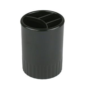 Pen holder Delta D4009-01, 4 compartments, black