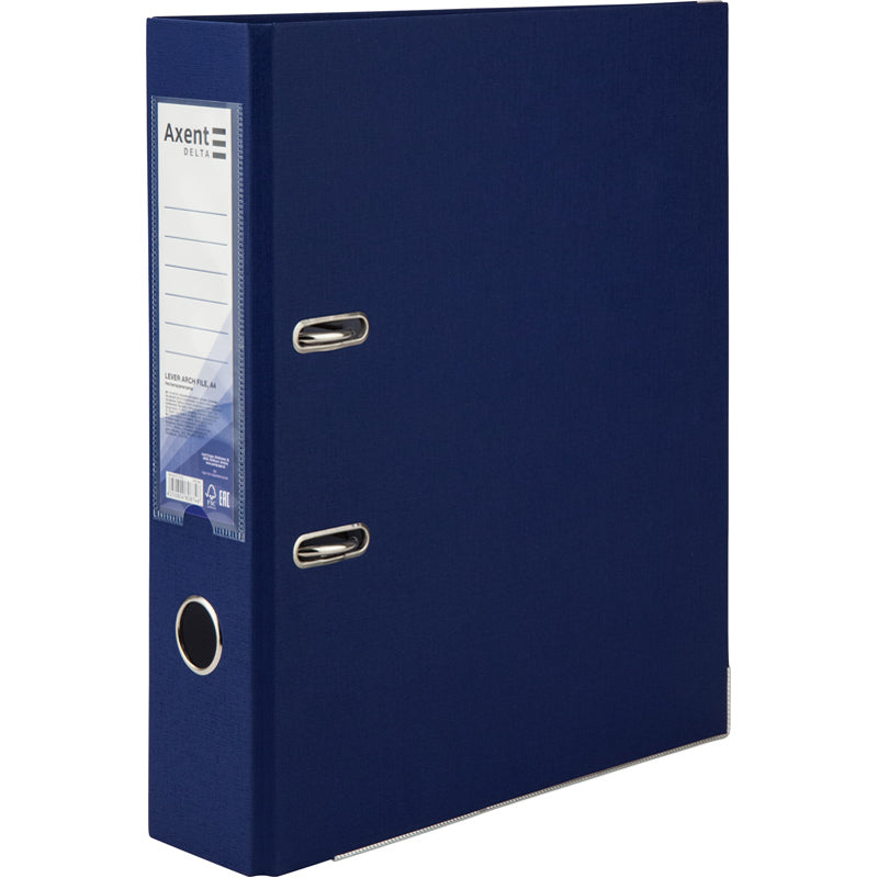 Lever-arch file Axent Delta D1714-02P, 7,5 cm, one-sided, non-assembled, dark blue