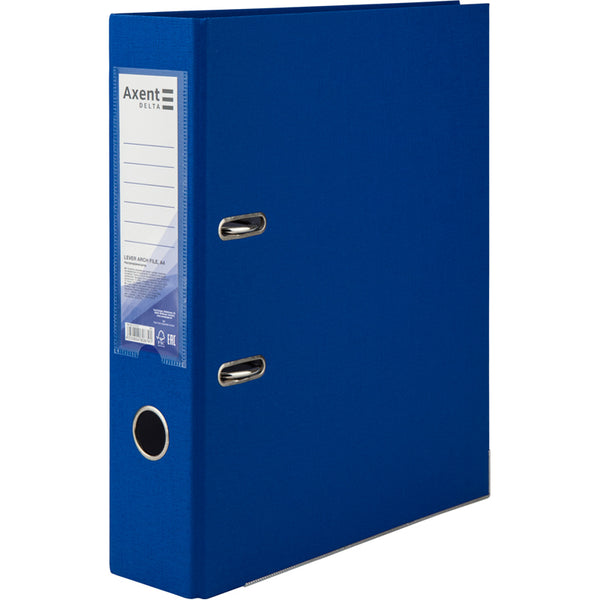 Lever-arch file Axent Delta D1714-07P, 7,5 cm, one-sided, non-assembled, light blue