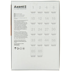 Labels with adhesive layer Axent 2463-A, 105x37 mm, 16pcs/sheet