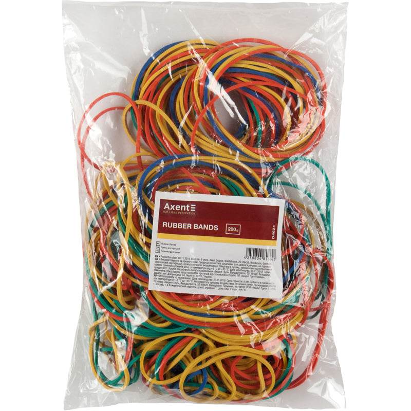 Money rubber bands Axent Delta D4621, colored, 200g 