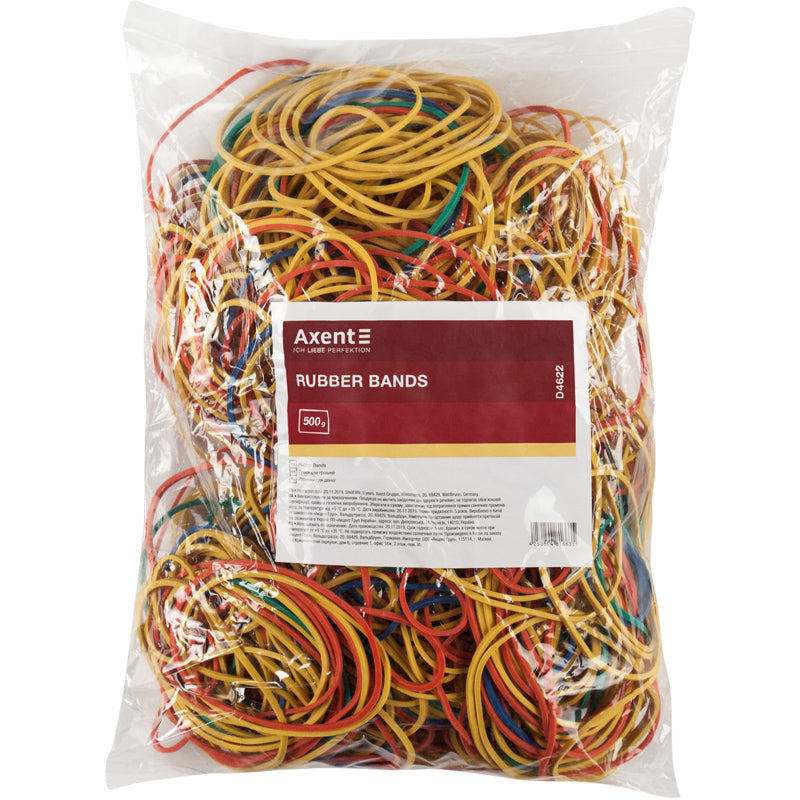 Money rubber bands Axent Delta D4622, colored, 500g