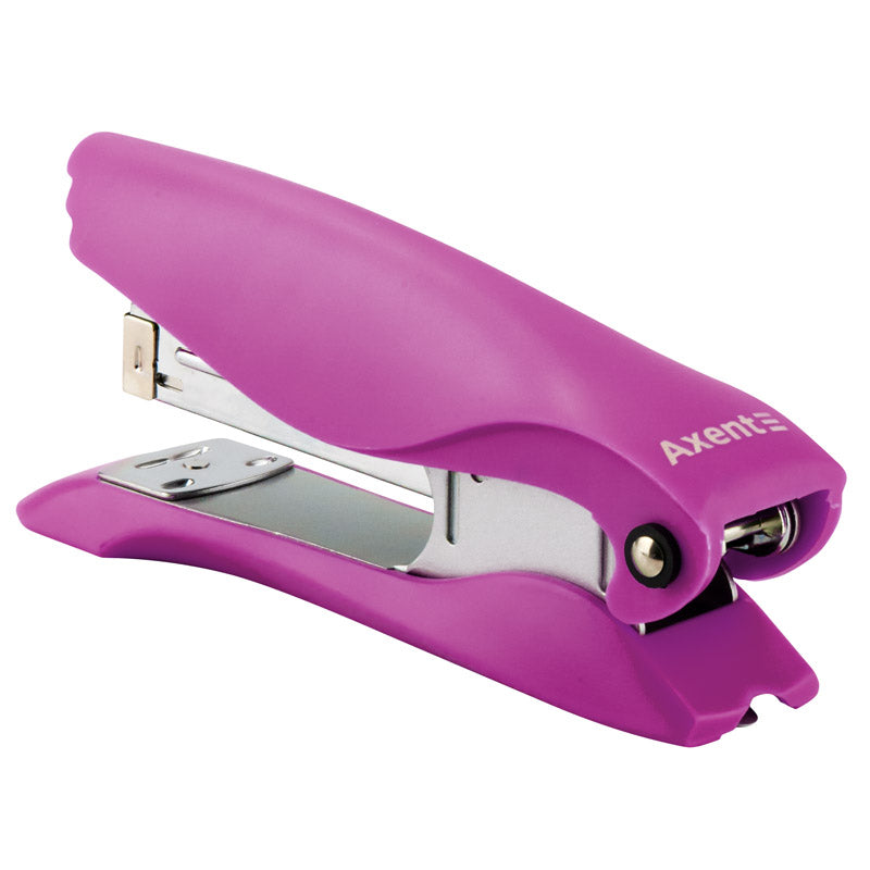 Stapler Axent Ultra 4804-11-A, plastic, №24/6, 25 sheets, pink