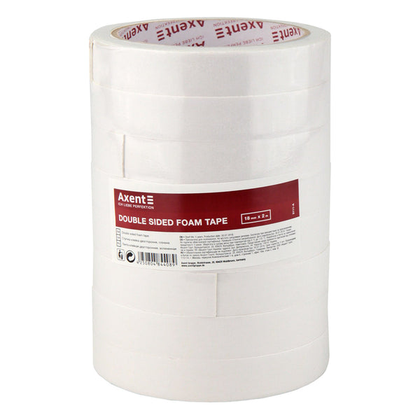 Scotch tape Axent 3111-A, double-sided, 18mm*2m, foamed