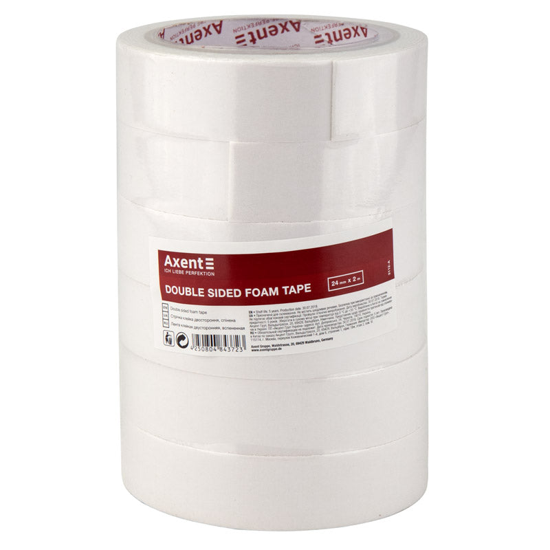 Scotch tape Axent 3112-A, double-sided, 24mm*2m, foamed