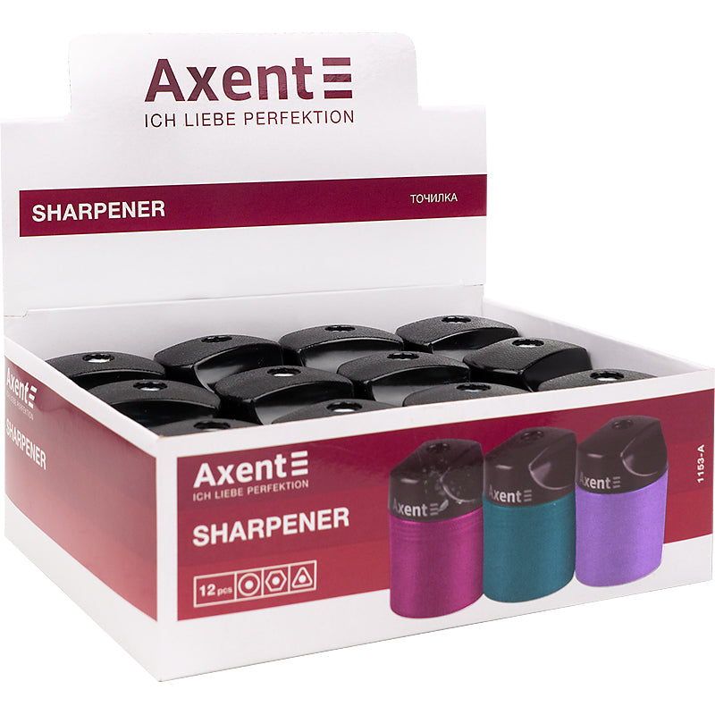 Sharpener with a container Axent 1153-А, assorted