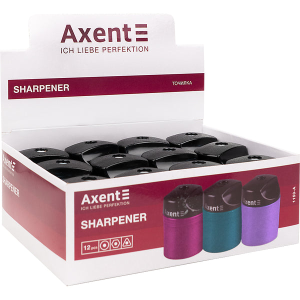 Sharpener with a container Axent 1153-А, assorted