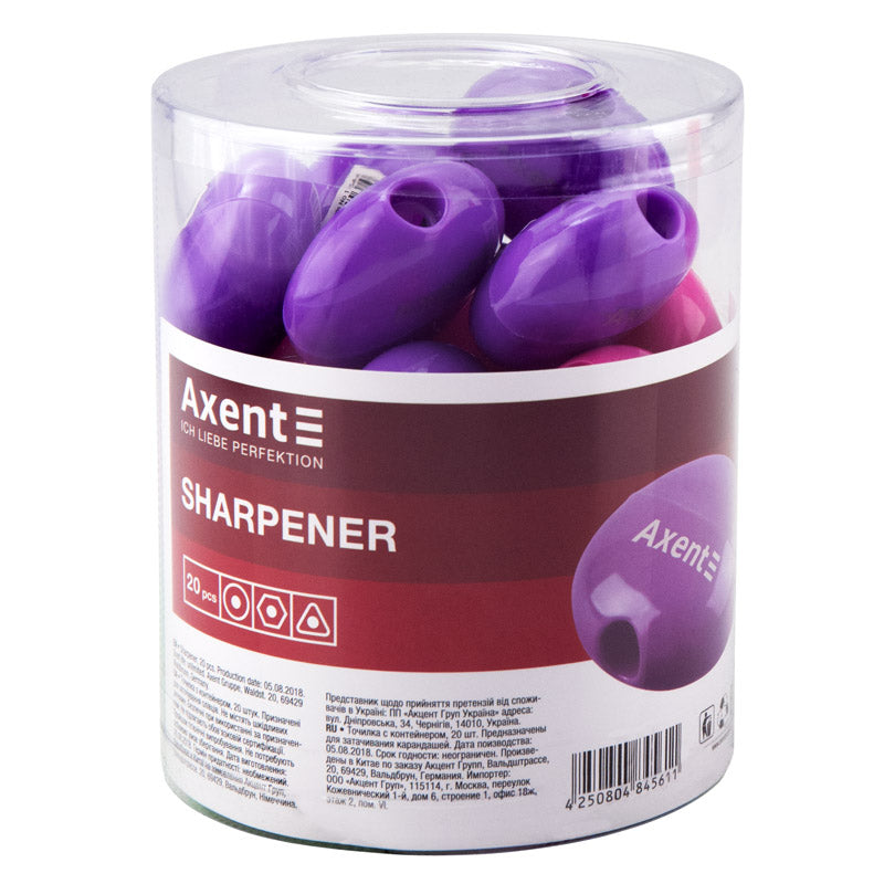 Sharpener with a container Axent 1154-А, assorted