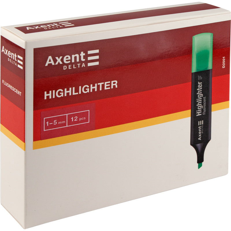 Marker Delta Highlighter D2501-04, 1-5 mm, green
