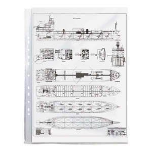 Sheet protector Axent 2003-00-A, А3, glossy, 40micron (100 pcs.), vertical