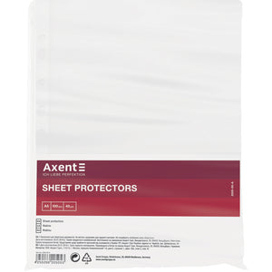Sheet protector Axent 2005-00-A, А5, glossy, 40micron (100 pcs.)
