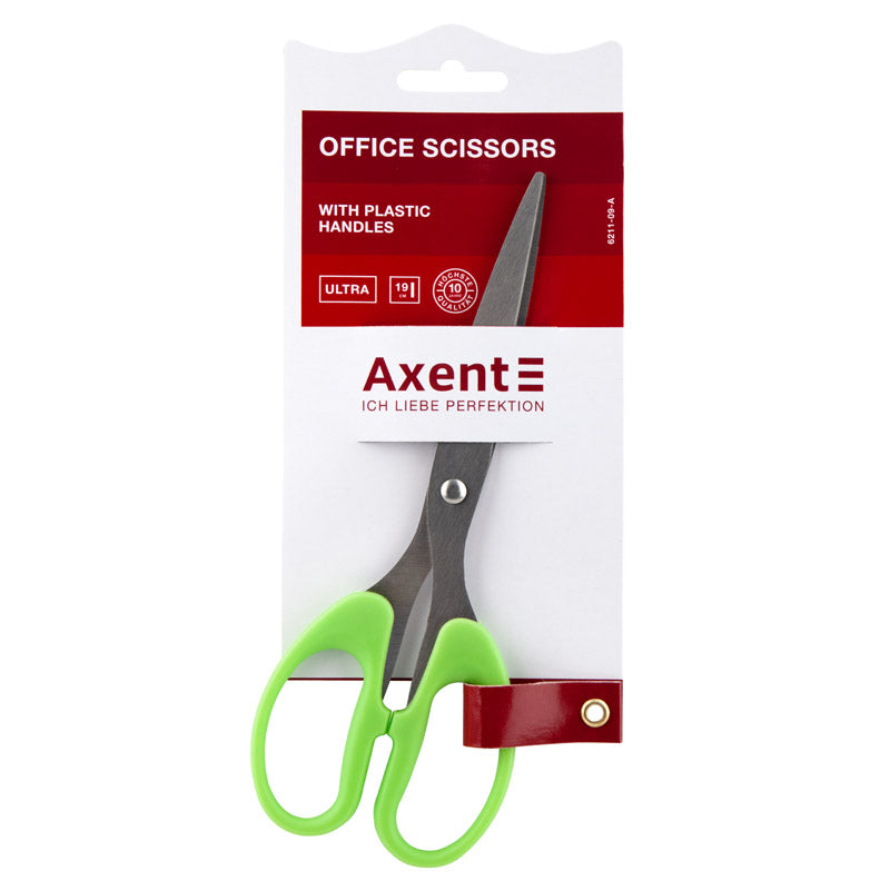 Scissors Axent  Ultra 6211-09-A, 19 сm, light green