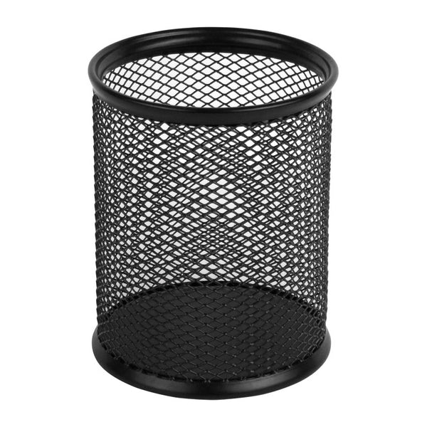 Metal pen stand Axent 2110-A, 80х80х100 mm, round, black