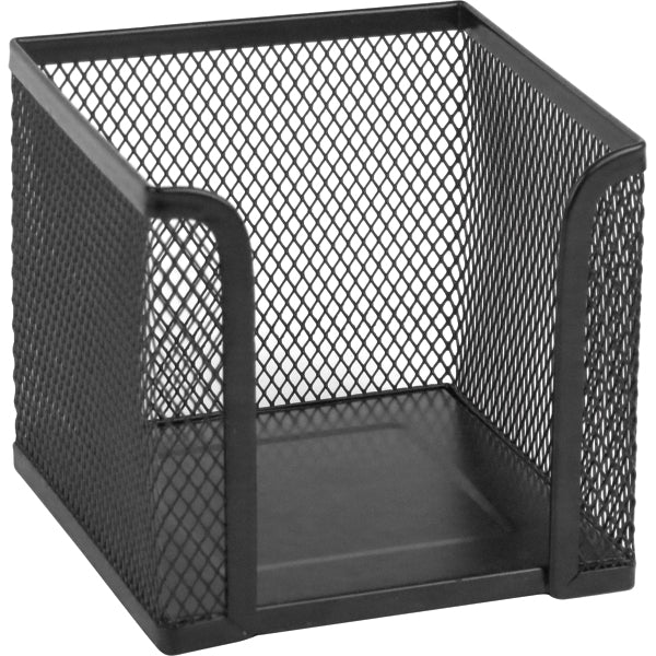 Pojemnik na kartki Axent 2112-01-A, 100х100x100mm, metalowy, czarny