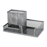 Przybornik na biurko Axent 2116-03-A, 203x105x100mm, metalowy, srebrny