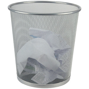 Kosz na papier Axent 2119-03-A, 260x280mm, metalowy, srebrny