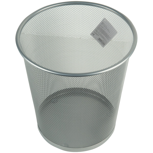 Kosz na papier Axent 2119-03-A, 260x280mm, metalowy, srebrny