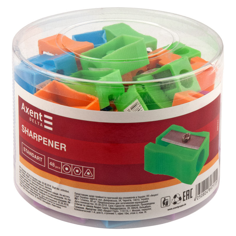 Pencil sharpener Delta Standard D9701, assorted colors