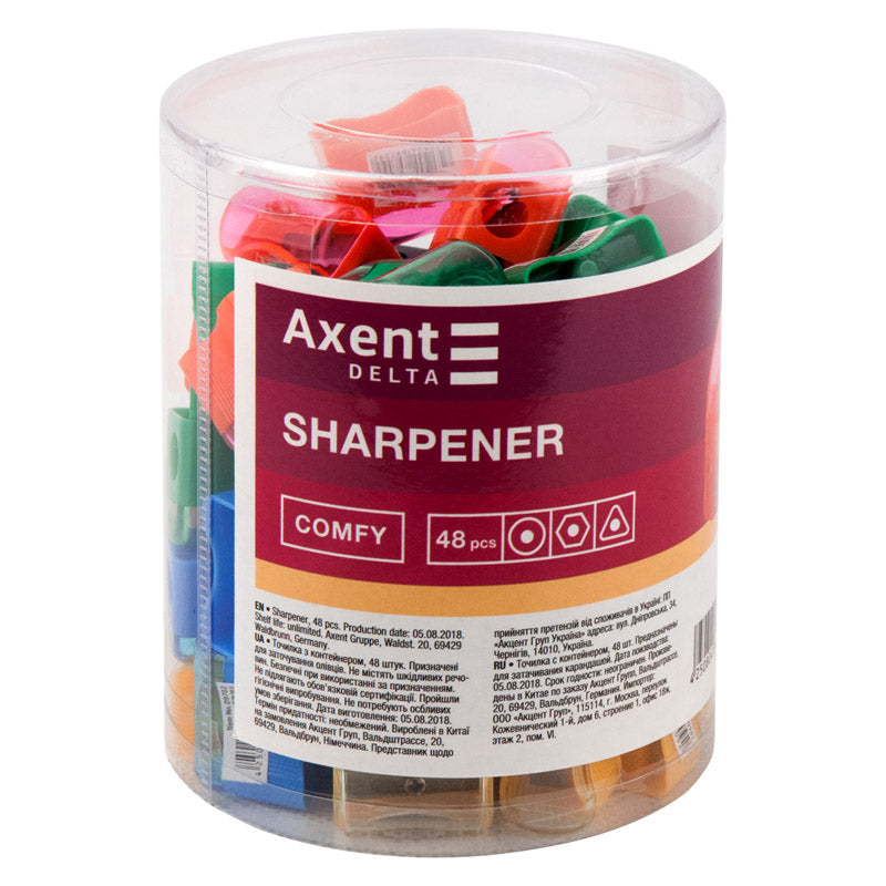 Pencil sharpener Delta Comfy D9702, assorted colors