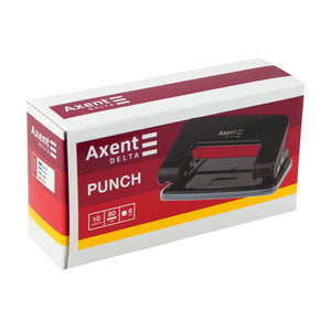 Hole punch Delta D3510-01, metal top, 10 sheets, black