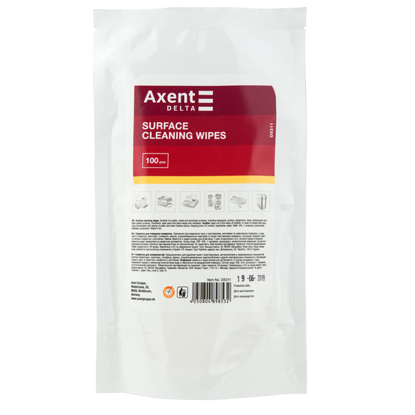 Surface-cleaning wipes Delta D5311, refill 100 pcs.