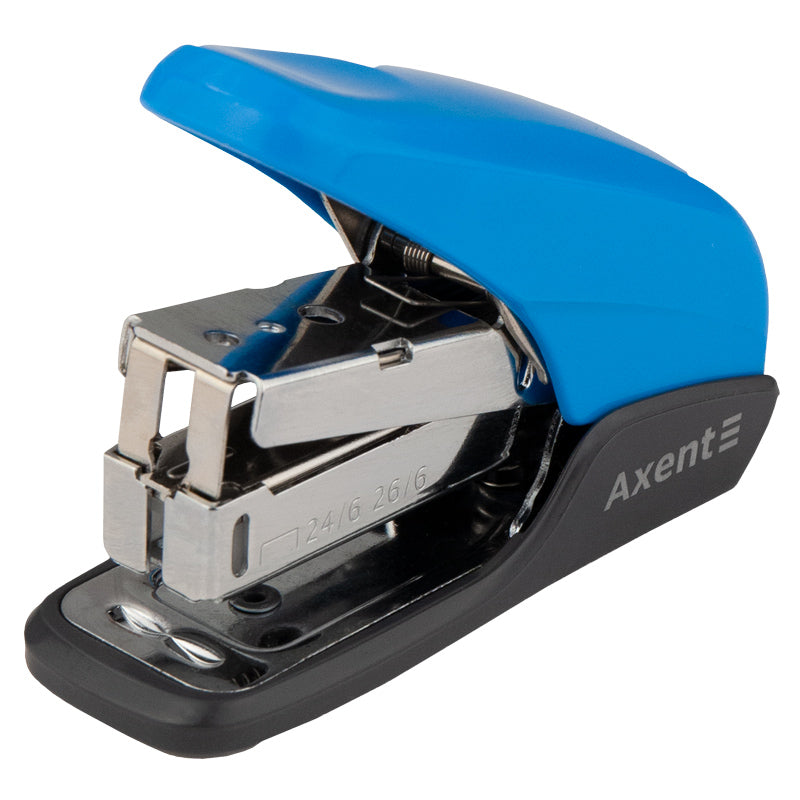 Stapler Axent Shell PS 4841-07-A, plastic, №24/6, 20 sheets, blue