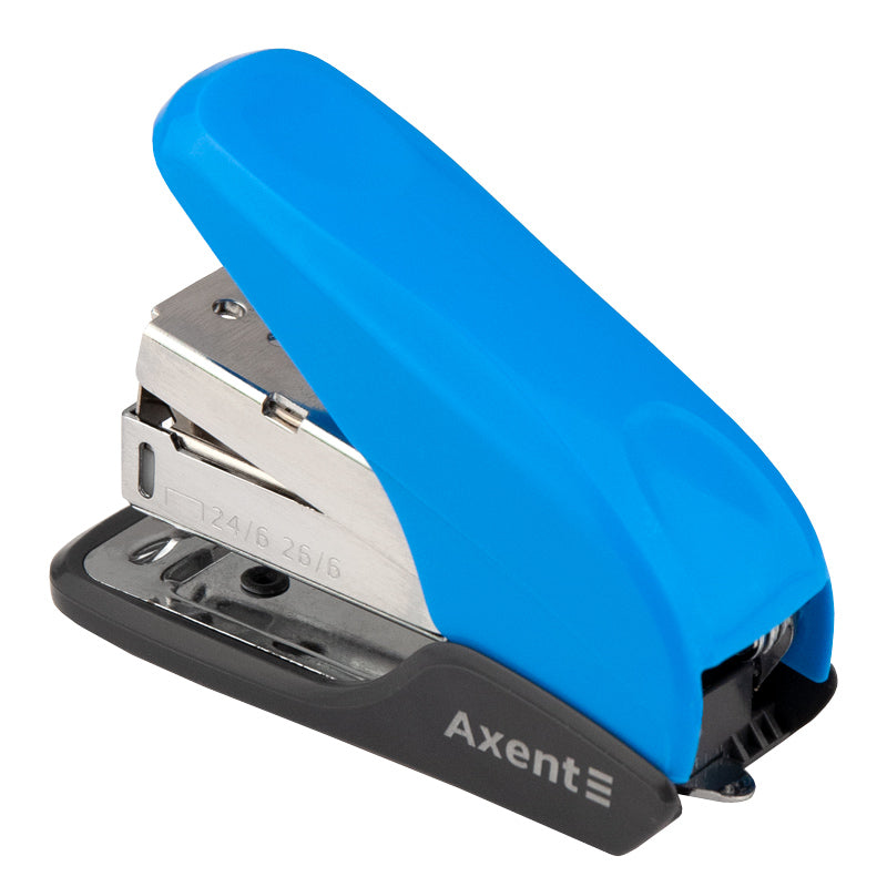 Stapler Axent Shell PS 4841-07-A, plastic, №24/6, 20 sheets, blue