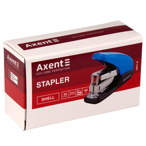 Zszywacz  Axent Shell 4841-07-A, PS plastikowy, №24/6, 20 kartek, błękitny
