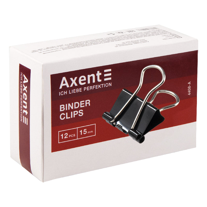 Binder clip Axent 4408-A, 15 mm 