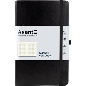 Notebook Axent Partner Lux 8202-A, 125*195 mm, 96 sheets, squared paper, black