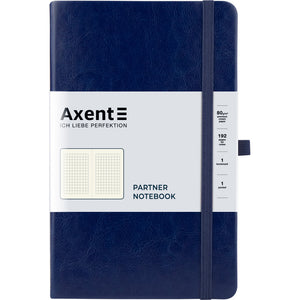 Notebook Axent Partner Lux 8202-02-A, 125*195 mm, 96 sheets, squared paper, dark blue